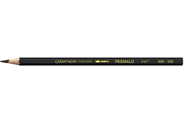 CARAN DACHE Crayon de couleur Prismalo 3mm 999.009 noir