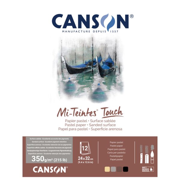 CANSON Bloc de feuilles à dessin Mi-Teintes Touch,