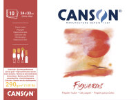 CANSON Bloc papier dessin Figueras, 330 x 240 mm, 290 g/m2