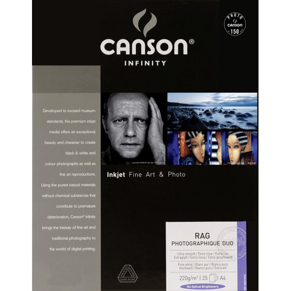 CANSON INFINITY Fotopapier "Rag Photographique Duo", A3