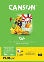 CANSON Bloc à dessin Kids, A3, 90 g/m2, 30 feuilles