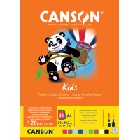 CANSON Bloc papier création couleur Kids, 240 x...