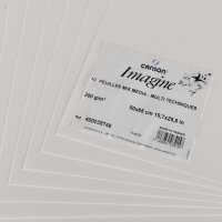 CANSON Zeichenpapier Imagine, 500 x 650 mm, 200 g qm, weiss