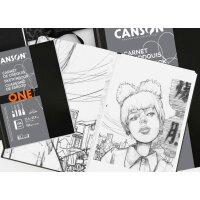 CANSON Skizzenbuch ARTBOOK ONE, 102 x 152 mm, schwarz