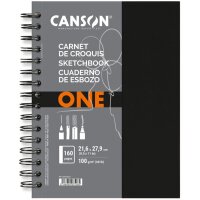 CANSON Skizzenbuch ARTBOOK ONE, 216 x 279 mm, schwarz