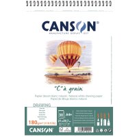 CANSON Album spiralé de papier dessin C à...