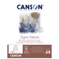 CANSON Zeichenpapierblock "Ingres Vidalon", 320...