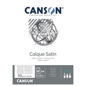 DIN A3 90 g/qm CANSON Transparentpapierblock Calque 