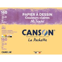 CANSON Zeichenpapier Mi-Teintes, 240 x 320 mm, 160 g qm