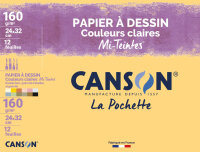 CANSON Papier dessin Mi-teintes, 240 x 320 mm, assorti