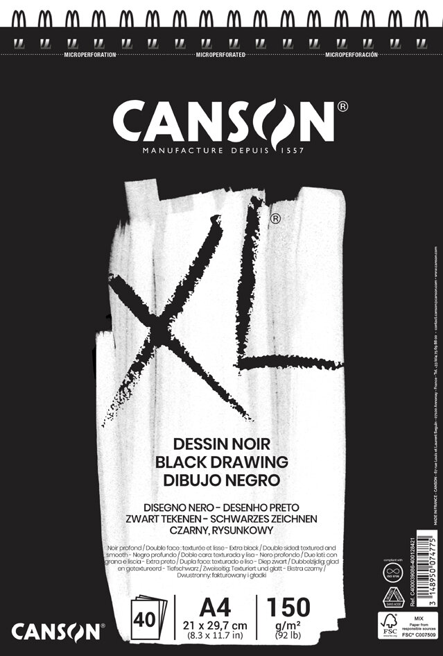 CANSON Skizzen und Studienblock "XL RECYCLED" DIN A3 50 Blatt