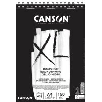 CANSON Skizzen- und Studienblock XL Black, DIN A4, schwarz