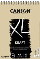 CANSON Bloc croquis et études XL KRAFT, A5