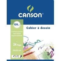 CANSON Zeichenheft, 170 x 220 mm, blanko, 8 Blatt