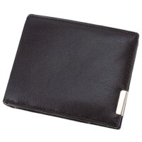 Alassio Portefeuille, format paysage, cuir, noir