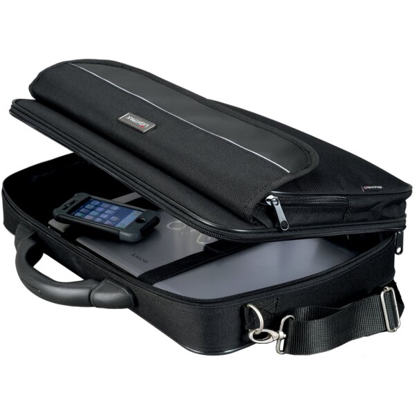 LiGHTPAK Notebook-Tasche "ELITE", Grösse L, Nylon, schwarz