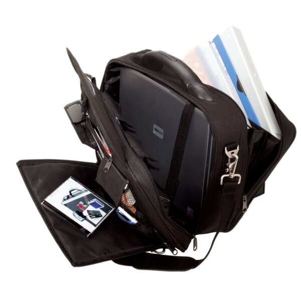 LiGHTPAK Notebook-Tasche "ARCO", Polyester, schwarz