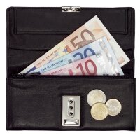 Alassio Portefeuille de serveur, en cuir, noir