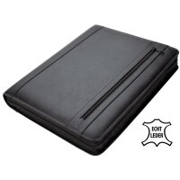 Alassio Orgamappe "CESENA", A4, Leder, schwarz