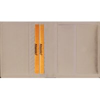 Alassio Mini portefeuille, cuir, format haut, noir