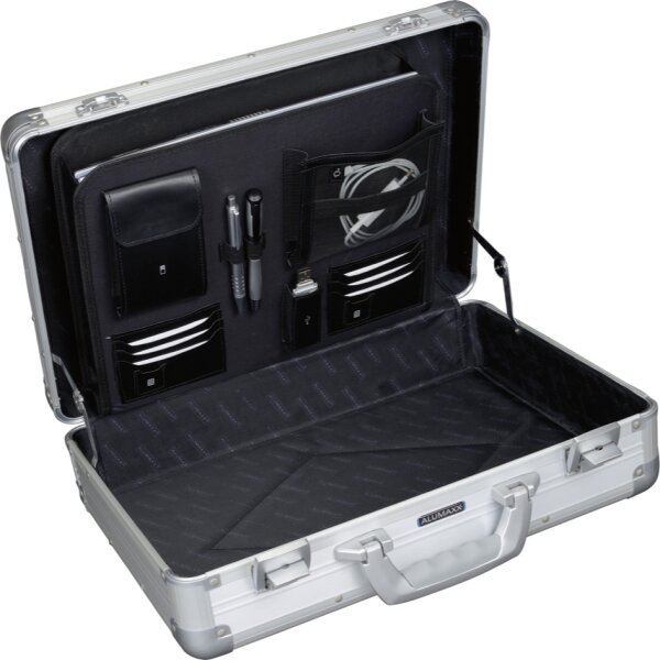 ALUMAXX Attaché-Koffer "VENTURE", Laptopfach, schwarz matt