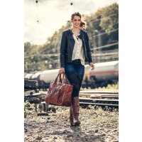 PRIDE&SOUL Damentasche ROYAL "T", Echtleder, braun