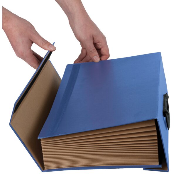 Fellowes Fächertasche Handifile, 19 Fächer, blau