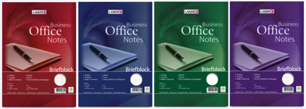 LANDRÉ Briefblock "Business Office Notes", DIN A4, kariert