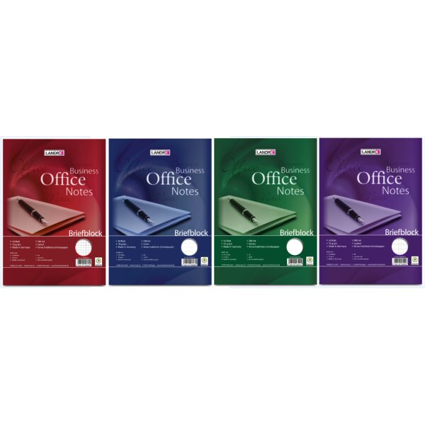 LANDRÉ Briefblock "Business Office Notes", DIN A5, kariert