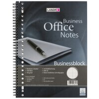 LANDRÉ Businessblock mit Spirale, A4, 100 Blatt,...