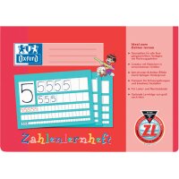 Oxford Zahlenlernheft, DIN A4 quer, Lineatur: ZL