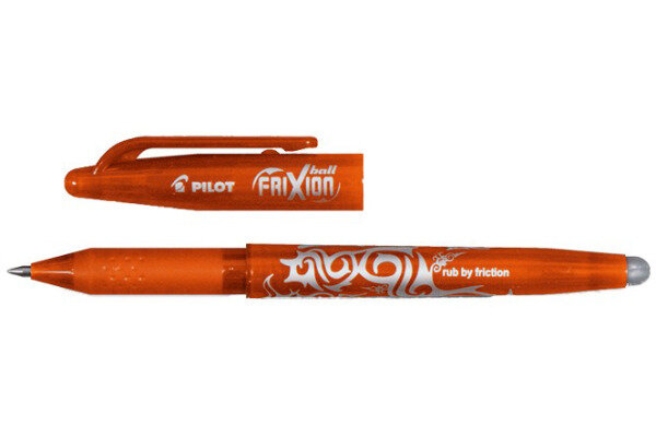 PILOT Roller FriXion Ball 0.7mm BL-FR7-O orange, rechargeable, corrig.