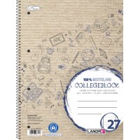 LANDRÉ Cahier à spirale Recycling A4,...