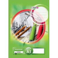 LANDRÉ Zeichenkartonblock DIN A4, 190 g qm, 10 Blatt