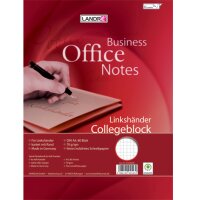 LANDRÉ Linkshänder-Collegeblock, DIN A4,...