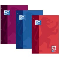 Oxford Schulblock DIN A4, 50 Blatt, kopfgeleimt, Lineatur 20