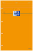 Oxford Bloc-notes, 210 x 315, quadrillé, 80 feuilles, orange