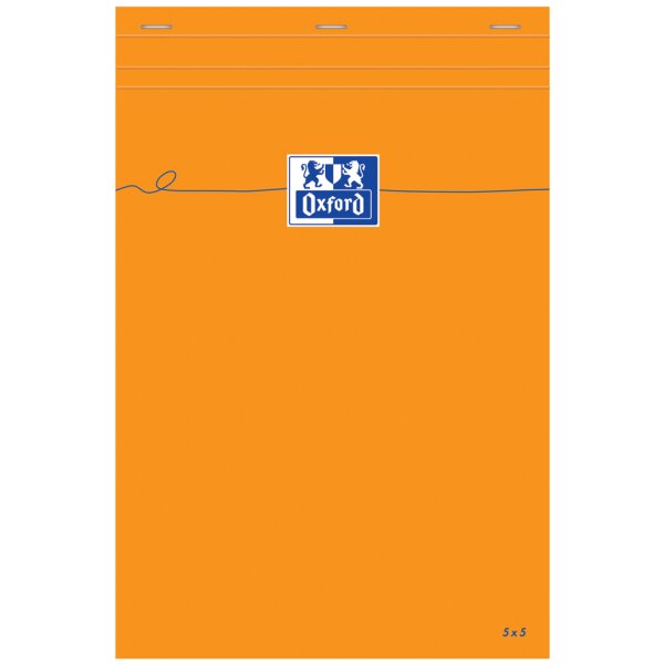 Oxford Notizblock, 210 x 315 mm, blanko, 80 Blatt, orange