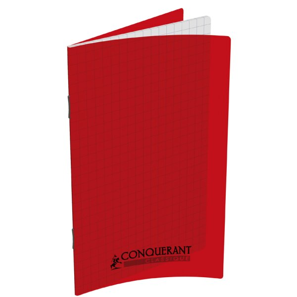 CONQUERANT CLASSIQUE Carnet piqûre 90 x 140 mm, quadrillé