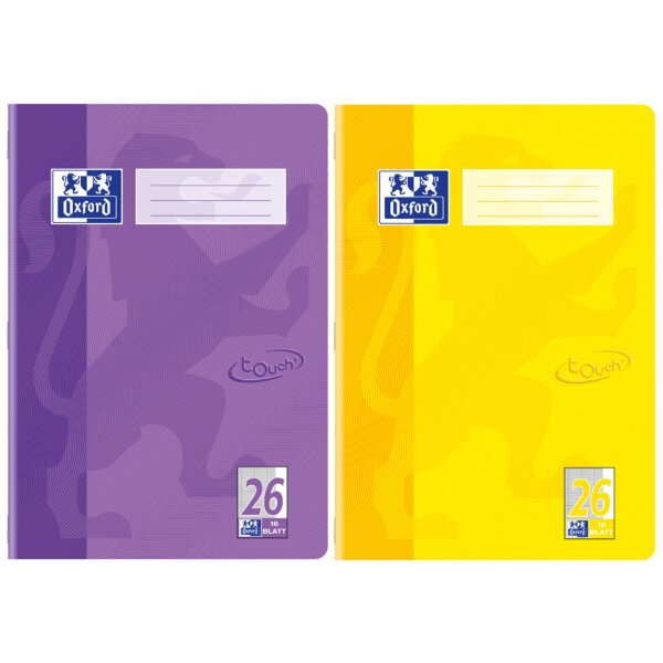 Oxford Schulheft "Touch", DIN A4, Lineatur 25, grasgrün