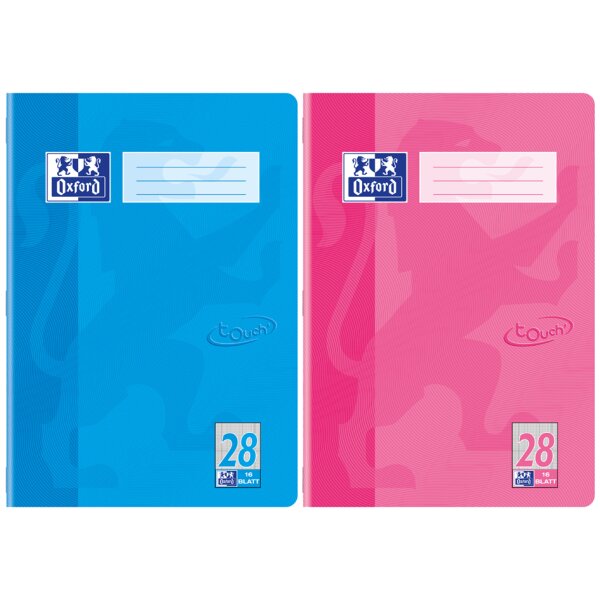 Oxford Schulheft "Touch", DIN A4, Lineatur 26, flieder