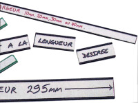 nobo Porte-étiquette profilé, (L)80 x (l)15 mm