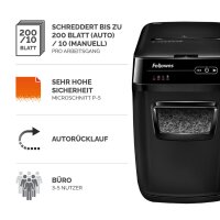 Fellowes Aktenvernichter AutoMax 200M, Partikel 2 x 14 mm