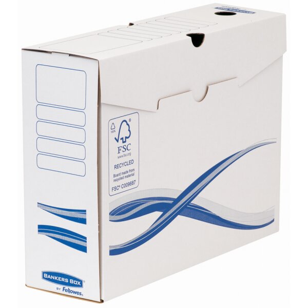 Fellowes BANKERS BOX Basic Archiv-Schachtel, blau, (B)100 mm
