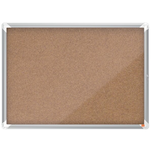 nobo Schaukasten Premium Plus, Kork-R&uuml;ckwand, 4 x DIN A4