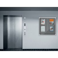 nobo Schaukasten Premium Plus, Filz-Rückwand, 8 x DIN A4