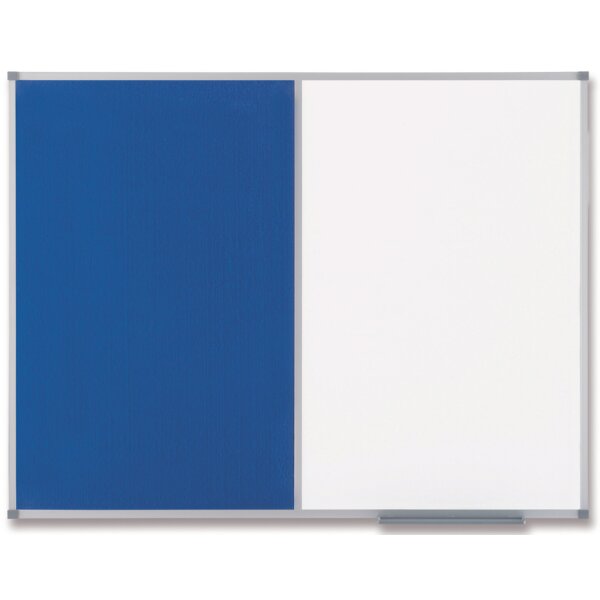nobo Tableau mixte, fond blanc/feutre, dimensions:(L)1.200 x