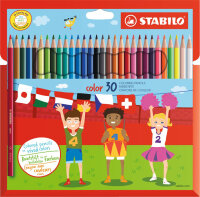 STABILO Crayons de couleur color, hexagonal, étui...