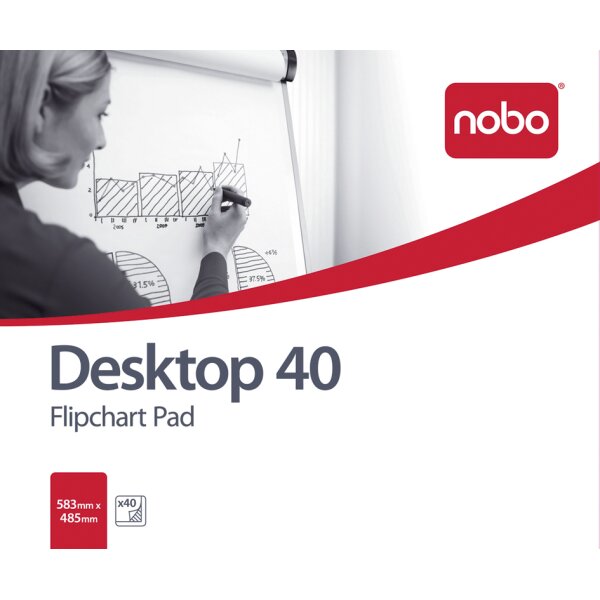 nobo Flipchart-Block, Format: DIN B1, (B)584 x (H)483 mm