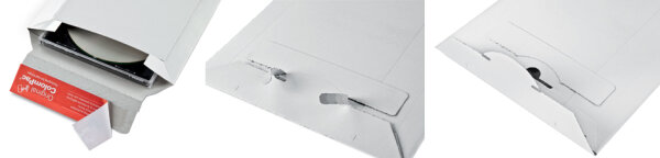 ColomPac Pochette dexpédition, en carton rigide B5+, blanc